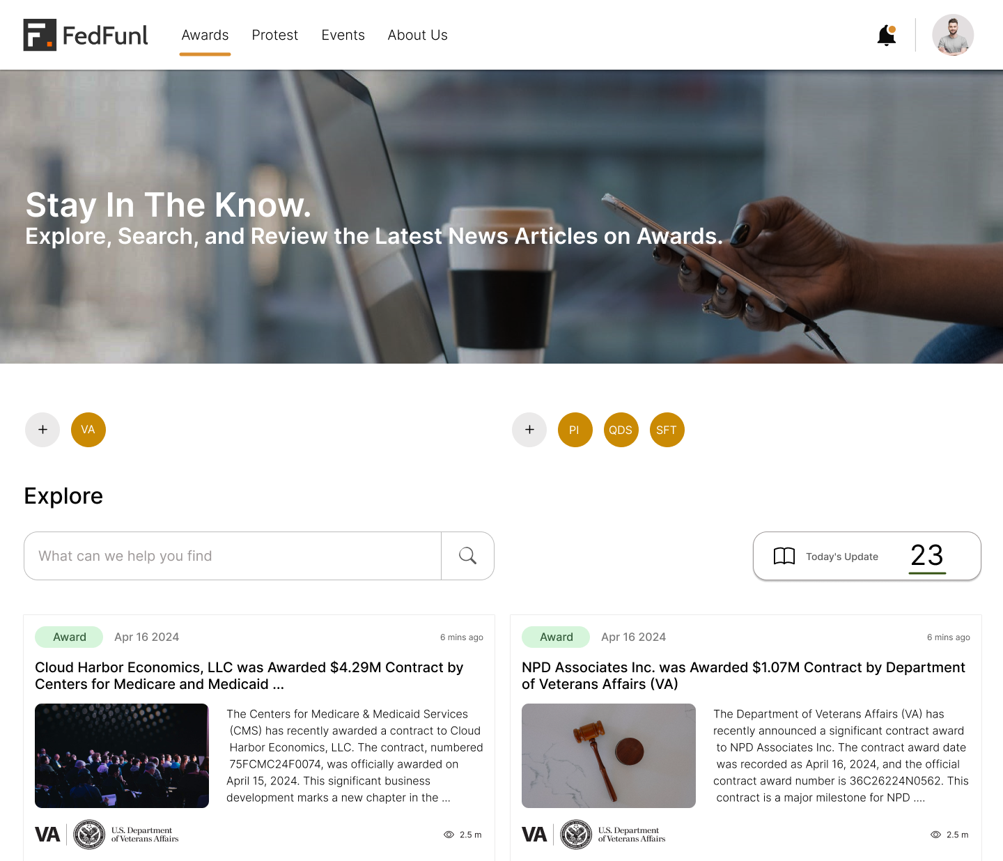 Fedfunl (U.S. GOV Contracting Portal)